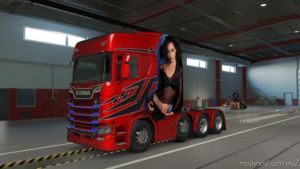 ETS2 Scania Skin Mod: Jessica Alba Paintjob For Scania S 2016 (Image #2)