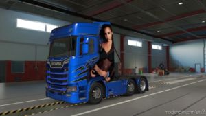 ETS2 Scania Skin Mod: Jessica Alba Paintjob For Scania S 2016 (Image #3)