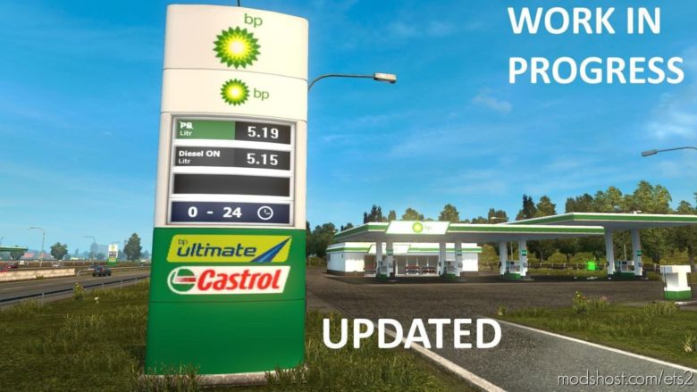 ETS2 Mod: Real European GAS Stations 1.37 (Featured)