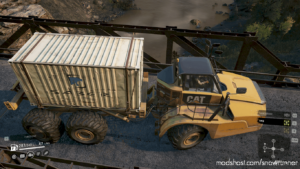 SnowRunner Truck Mod: CAT 745C NO Chassis Steering V4.9 (Image #4)