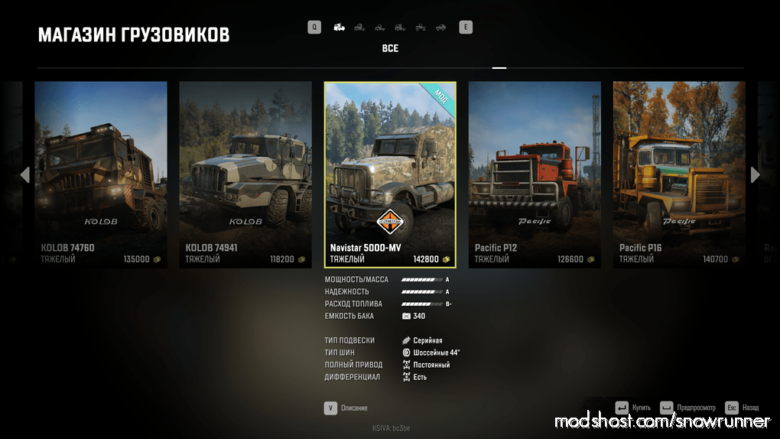 SnowRunner Truck Mod: Navistar 5000MV Military (Featured)