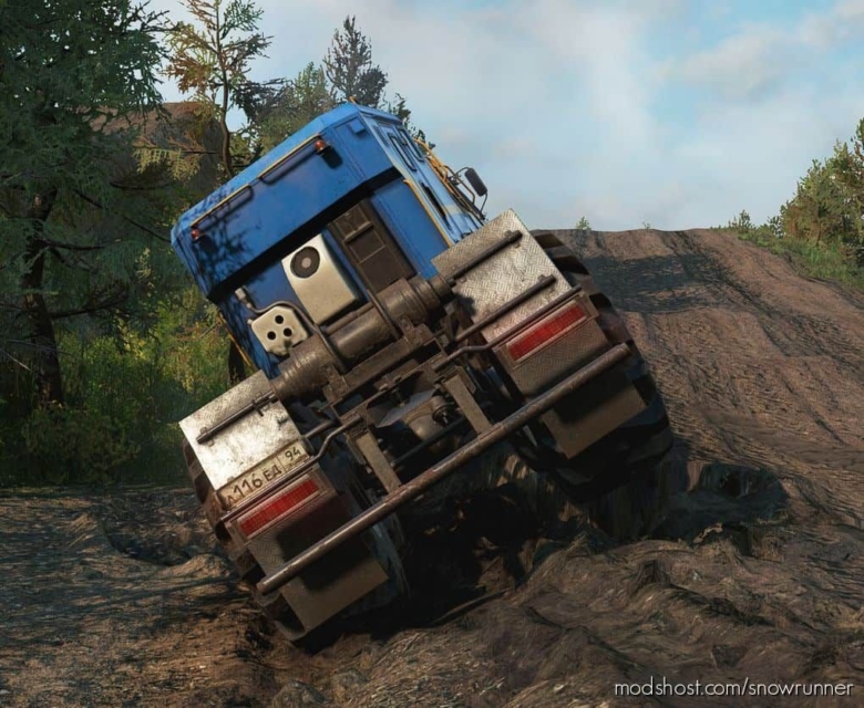 SnowRunner Truck Mod: Kamaz-6345 Arctic V1.3A (Featured)