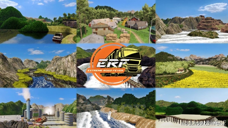 ETS2 Mod: Extreme Road Fever: ERF Map 1.36 & 1.37 (Featured)