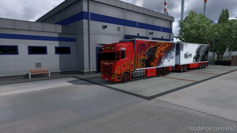 ETS2 Skin Mod: Ristimaa Firebird Tandem (Featured)