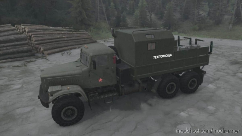 MudRunner Mod: Kraz RSK Truck M06.06.20 (Featured)