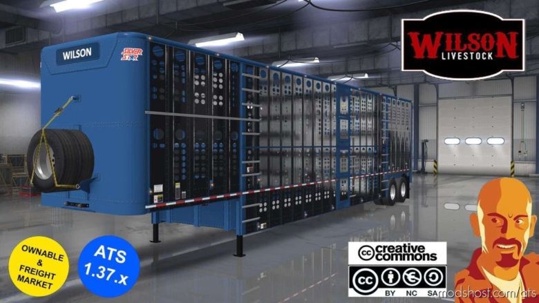 ATS Mod: Wilson Cattle Trailers 1.37.X (Featured)