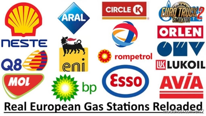 ETS2 Mod: Real European GAS Stations Reloaded V1.2 (Featured)