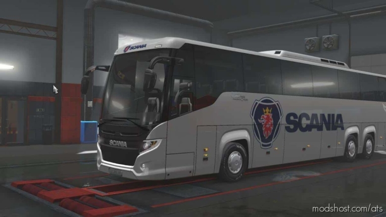 ATS Bus Mod: FS19 Scania Touring V1.4 ATS 1.37 (Featured)