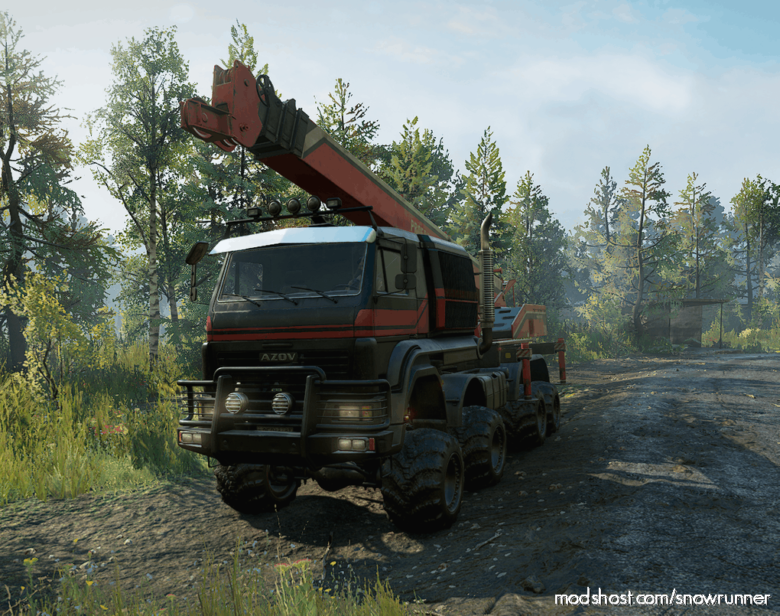 SnowRunner Truck Mod: Azov 64131 Custom Offroad (Featured)