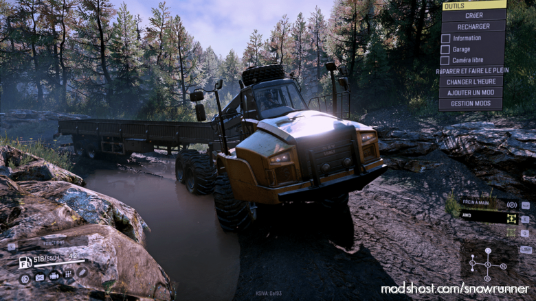 SnowRunner Mod: CAT 745C SE Truck V1.0.2 (Featured)