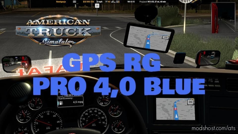 ATS Interior Mod: GPS RG PRO Blue ATS V4.0 (Featured)