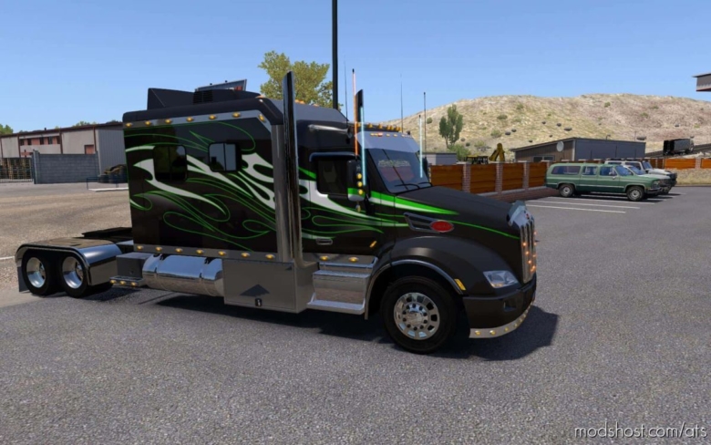 ATS Mod: Peterbilt 579 120 Custom Sleeper Mini Skinpack (Featured)