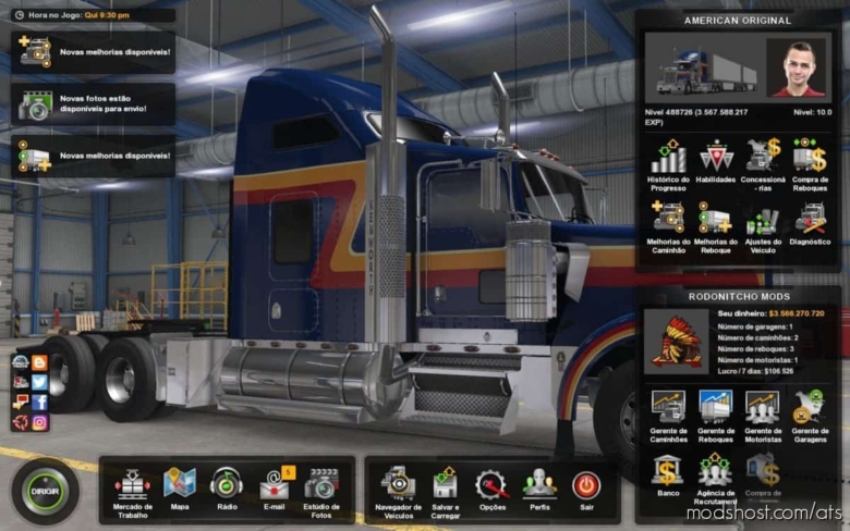 ATS Sound Mod: Profile American Truck Simulator 2 Original 1.38 (Featured)