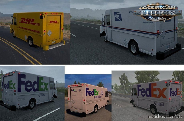 ATS Mod: Chevy Step VAN Pack In AI Traffic 1.38.X (Featured)