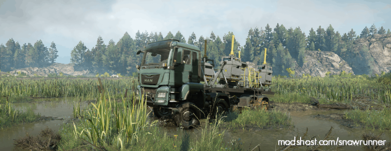 SnowRunner Mod: MAN Truck TGS 480 8X8 V1.0.1 (Featured)