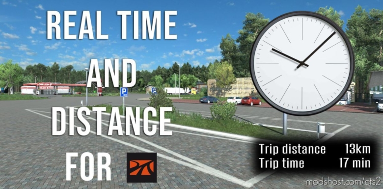 ETS2 Mod: Real Time And Distance For Promods (Featured)