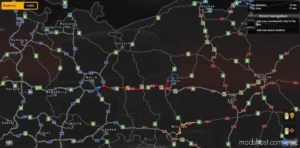 ETS2 Mod: Real Time And Distance For Promods (Image #2)