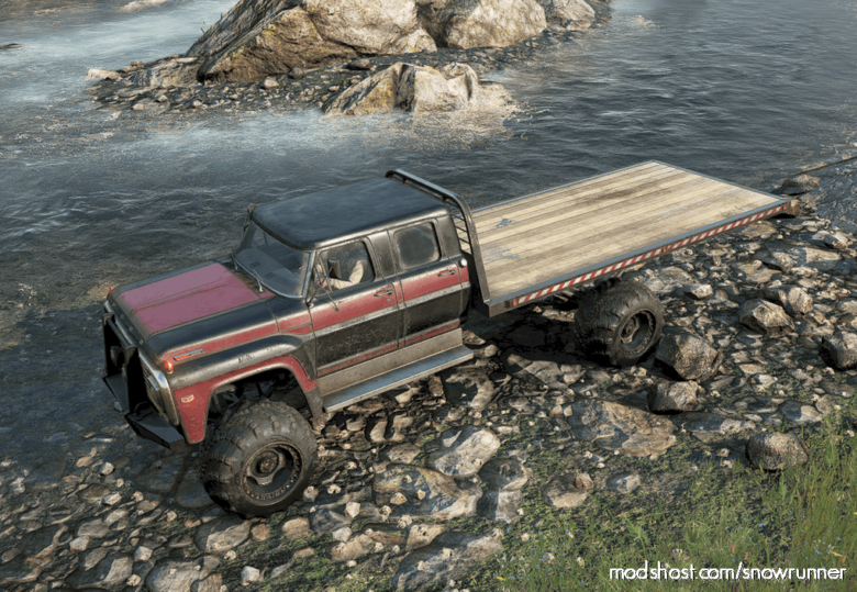 SnowRunner Truck Mod: Ford F750 Offroad (Featured)