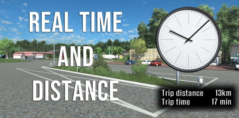 ETS2 Mod: Real Time And Distance (Featured)