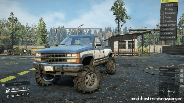 SnowRunner Car Mod: Enhanced Chevy K1500 M181 V1.0.1 (Featured)