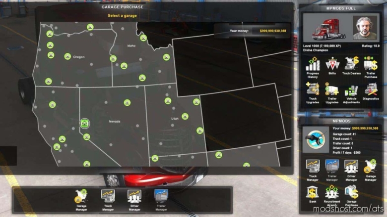 ATS Mod: Full Save Game 1.38 (Full MAP) MpMods (Featured)