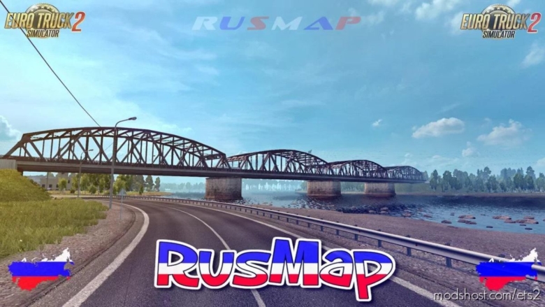 ETS2 Mod: Rusmap V2.1.2 1.38 (Featured)