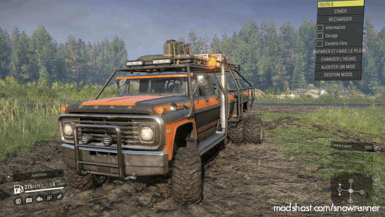 SnowRunner Truck Mod: Ford F750 SE “Bullfrog” V1.1.1 (Featured)