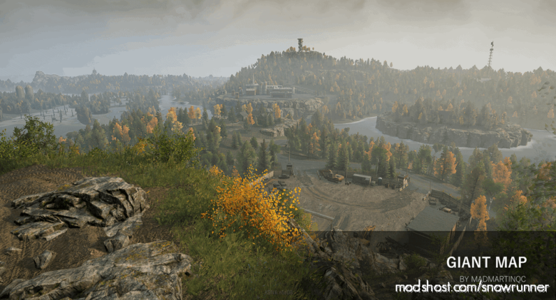 SnowRunner Map Mod: Canadian Runner 01 – The Town V0.1 (Featured)