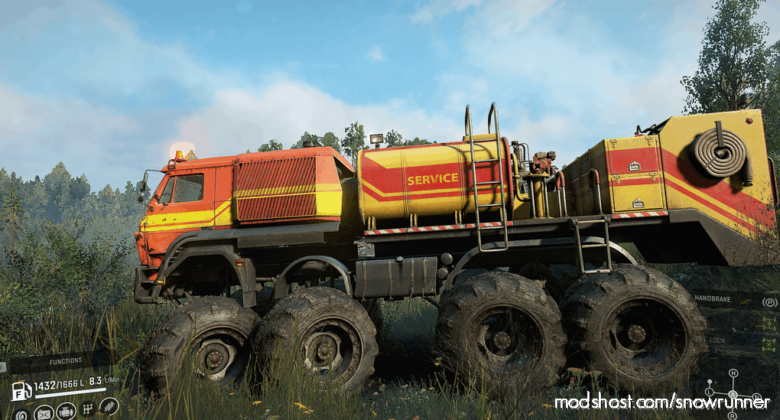 SnowRunner Truck Mod: Russian Redneck RR Azov 64131 OP V1.7 (Featured)