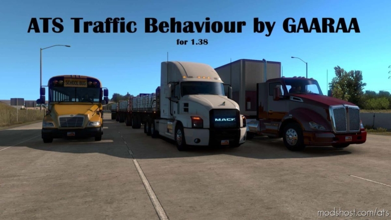 ATS Mod: ATS Traffic Behaviour 1.38 (Featured)