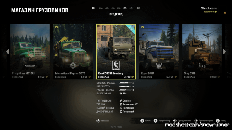 SnowRunner Truck Mod: Kamaz-6350 Test 1 (Featured)