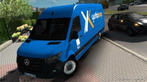 ETS2 Car Mod: Mercedes-Benz Sprinter 2019 V1R40 1.38 (Image #2)