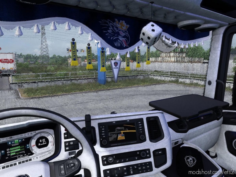 ETS2 Mod: Scania Nextgen Grey Interior V8 1.37.X (Featured)