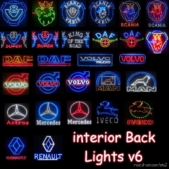 ETS2 Part Mod: Interior Back Lights V6 1.38 (Image #2)