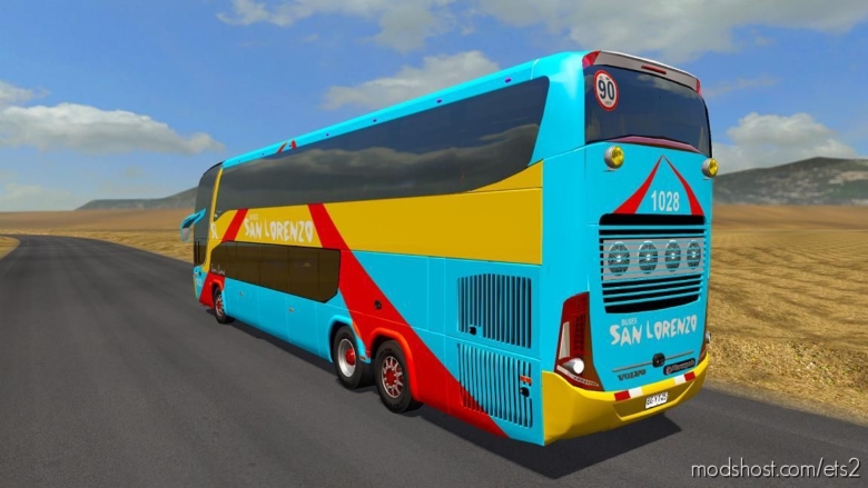 ETS2 Bus Mod: Marcopolo G7 1800 DD Volvo Gpbg V2.0 (Featured)