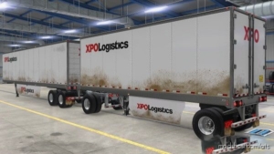 ATS Mod: XPO Logistics Trailer Skin For SCS BOX Trailer ALL Types V1.38 (Image #2)