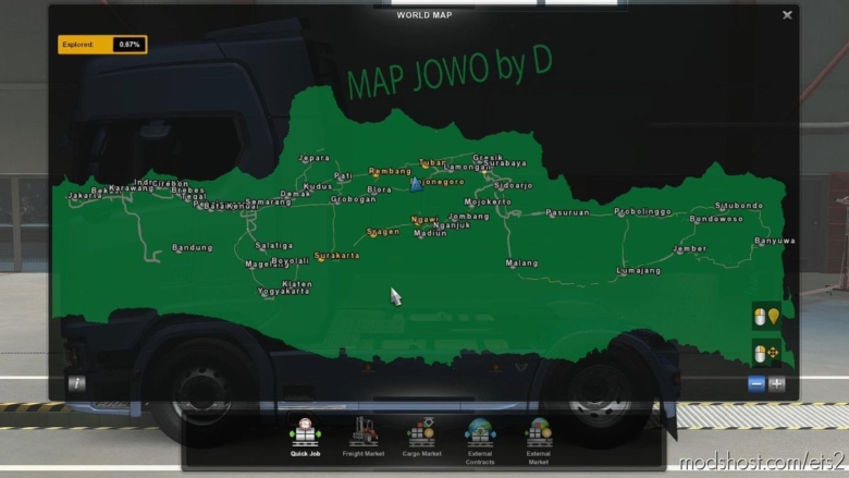 ETS2 Mod: Map Jowo V7.2 (Indonesian MAP) 1.36 - 1.38 (Featured)