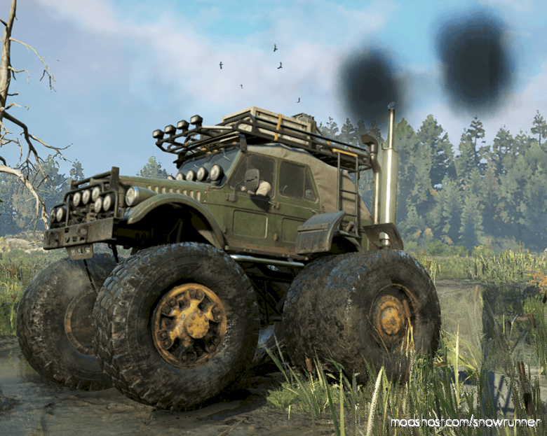 SnowRunner Car Mod: Memespec TUZ 166 “Mudstar” M181 V1.1.2 (Featured)