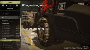 SnowRunner Truck Mod: Black Cat-745C Active+ V1.1 (Image #10)