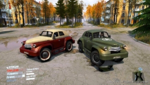 MudRunner Mod: Textures (2PCS) For GAZ M-72 Pack (Featured)