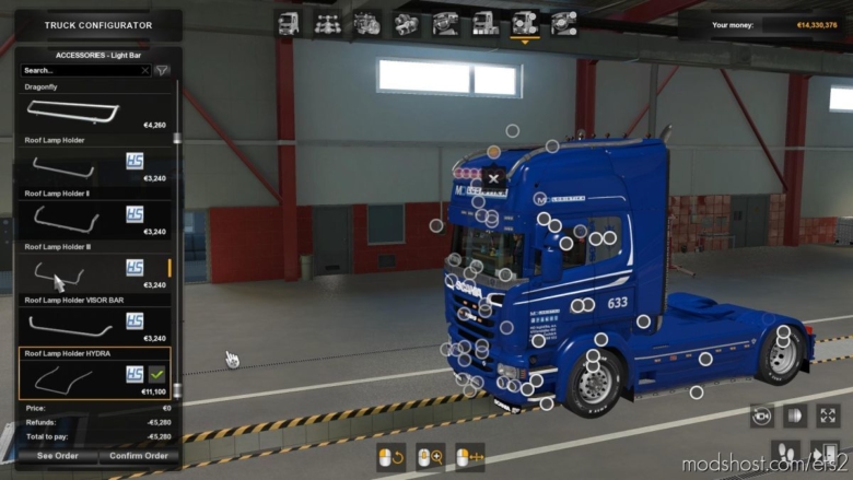 ETS2 Part Mod: HS Schoch Tuning Pack For RJL V0.2 (Featured)