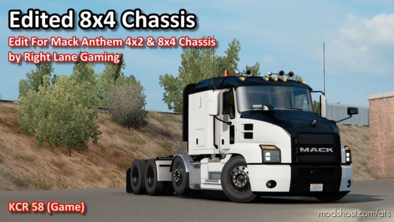 ATS Part Mod: Edit For Mack Anthem 4×2 & 8×4 Chassis By Right Lane Gaming (Featured)