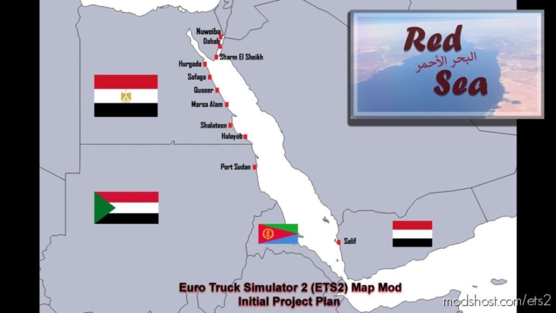 ETS2 Mod: RED SEA Map 1.38 (Featured)