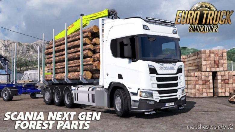 ETS2 Truck Mod: Scania R RJL Rigid Forest Parts V1.2 (Featured)