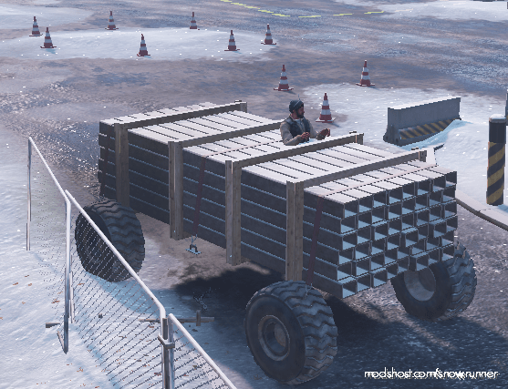 SnowRunner Vehicle Mod: Metal Beams Truck (Featured)