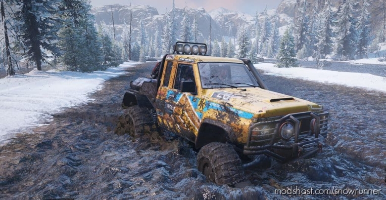 SnowRunner Car Mod: Nissan Patrol GQ V1.0.1 (Featured)