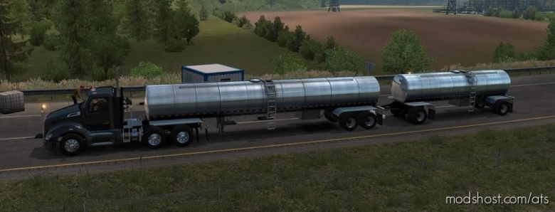 ATS Mod: Food Grade Trailer In Traffic 1.38.X (Featured)