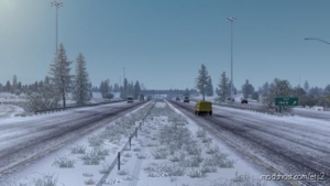 ETS2 Mod: First Snow Mod (6 Years OLD MOD) Reworked 1.31-1.38 (Image #2)