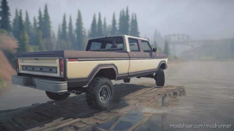 MudRunner Car Mod: Ford F-250 Series Crewcab 1978 (Featured)