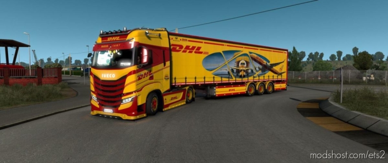 ETS2 Mod: Skin DHL TNT Trucks & Trailers 1.38 (Featured)